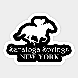 Saratoga Springs New York Horse Racing Sticker